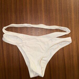 White swim suit bottoms
